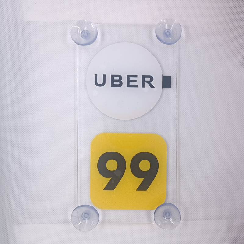 Placa Dupla uber&99