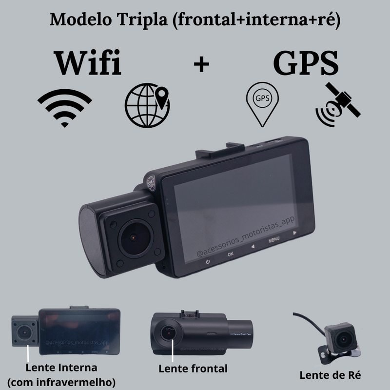 Câmera WIFI + GPS