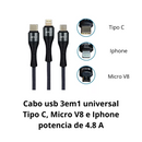 Cabo USB 5 em 1