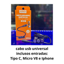 Cabo Usb magnetico Kaidi 3 em 1