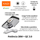 Carregador veicular Kaidi ULTRA RAPIDO TURBO